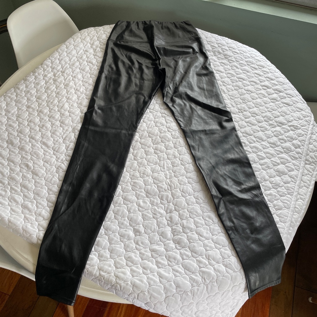 Wilfred Free Daria Pant High-Waisted Unreal Leather Leggings Size Large — image 2 of 6